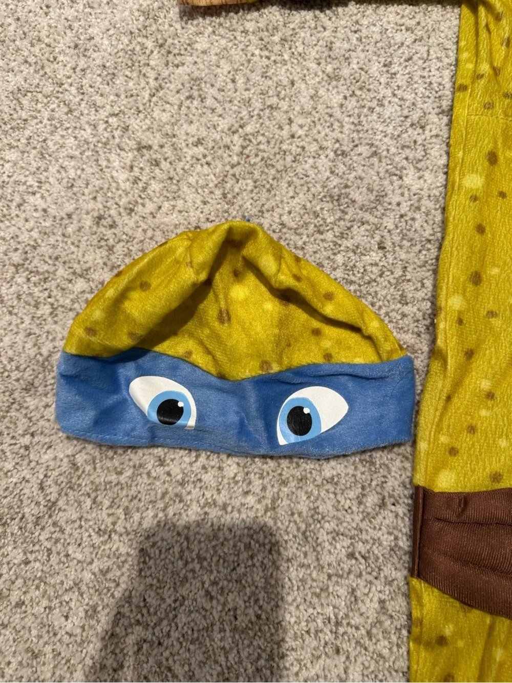 Teenage Mutant Ninja Turtles Leonardo Costume Jumpsuit Beanie Cap - Toddler